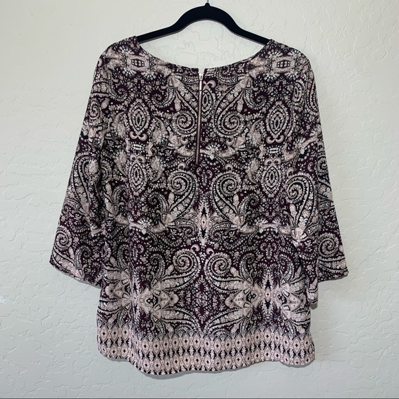 Paisley Blouse with Zipper - Picture 3 of 3